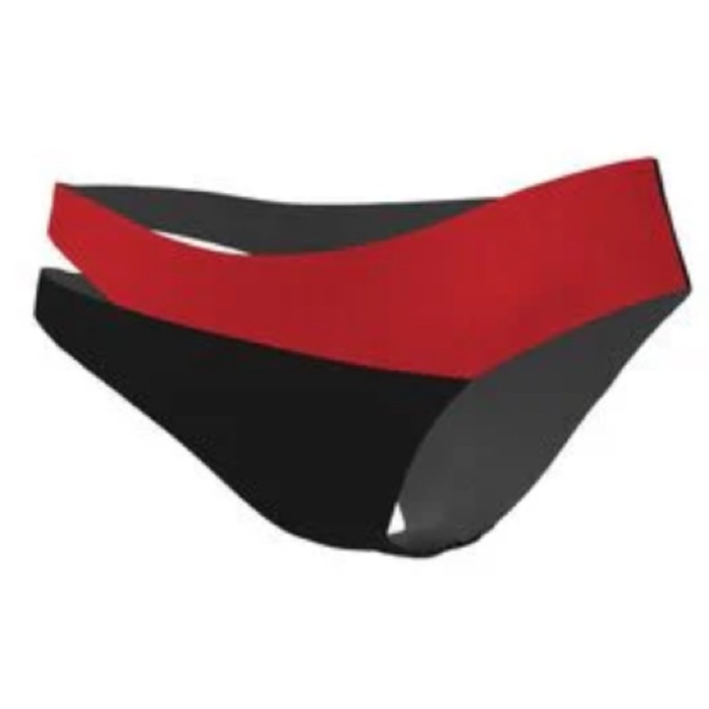 Nike Small Bottoms Bikini Swoosh Block Asymmetrical Icon Sneakerkini Black NWT - Picture 7 of 10